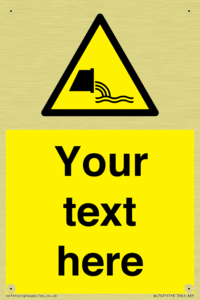 Custom Warning sewage effluent outfall